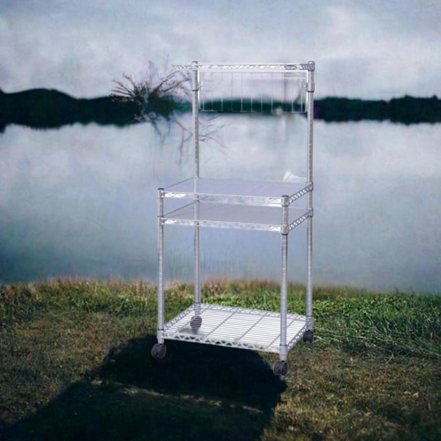 ショップワゴン マルシェ 出店 屋台 金属製 スチール製 キャスター付き