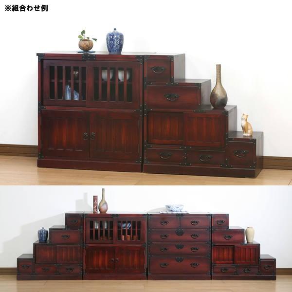 現状渡し　茶箪笥　民芸家具　和家具 民芸和家具 茶箪笥 水屋 送料無料 完成品 和風家具 チェスト 食器棚