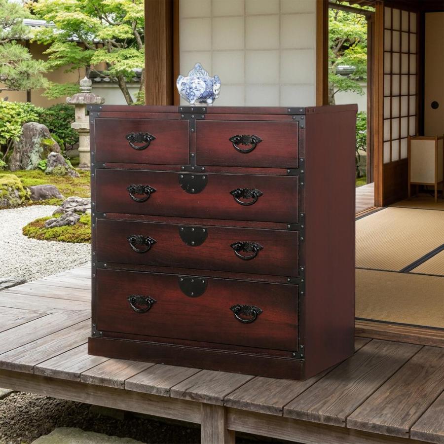 民芸和家具 引出箪笥 和箪笥 和風家具チェストキャビネッ たんす 収納