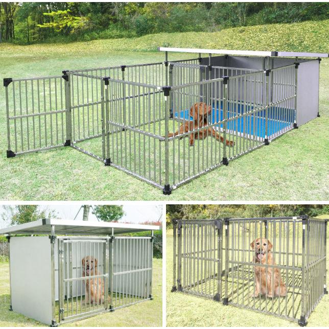 ドッグケージ 犬小屋 犬舎 サークル 大型犬 ドッグハウス ステンレス製