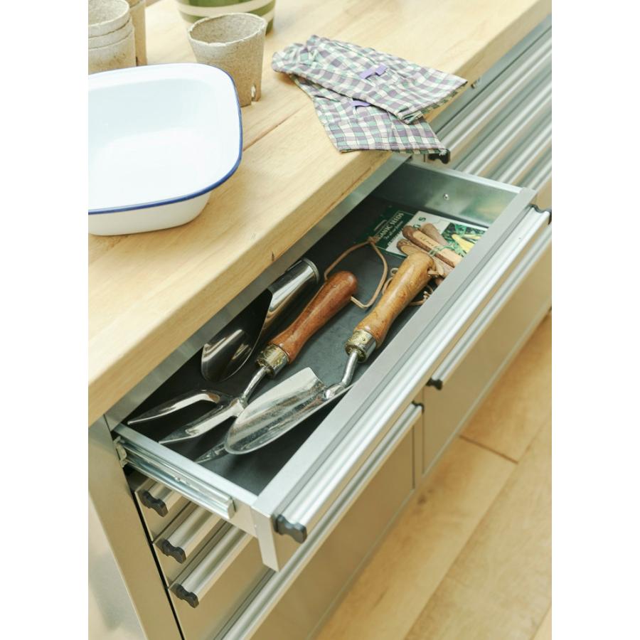 大容量収納付き カウンターテーブル 受付 レジ台 インダストリアル