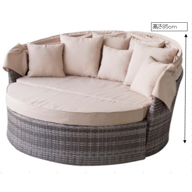 デッキベッド ガーデン テラス ソファ サンラウンジャー シェーズ