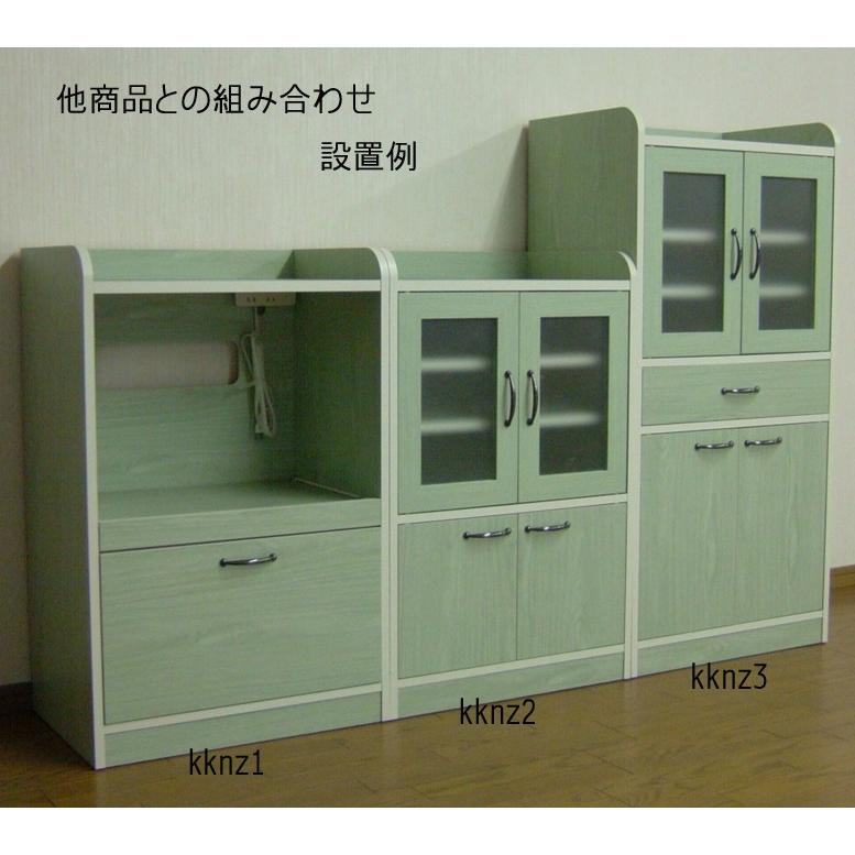 コンパクトミニキッチン食器棚C日本製の画像