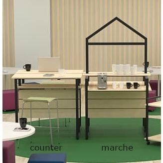【在庫品・即発送可能‼︎】マルシェ•展示販売のレジ台に♪レジカウンター 折り畳み式 マルシェ レジ台 カウンターテーブル 受付カウンター 記帳台 記載台