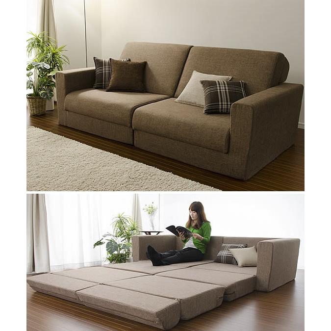 190cm 日本製 ワイドソファベッド Sofa Bed ポケットコイル スプリング