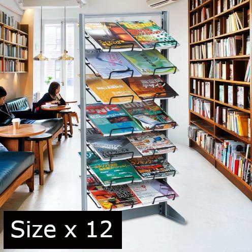 マガジンラック平置き7段スリム カタログスタンド パンフレット