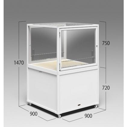 ペット 販売用 ショーケース アルミ ステンレス ガラス製 ペット什器 