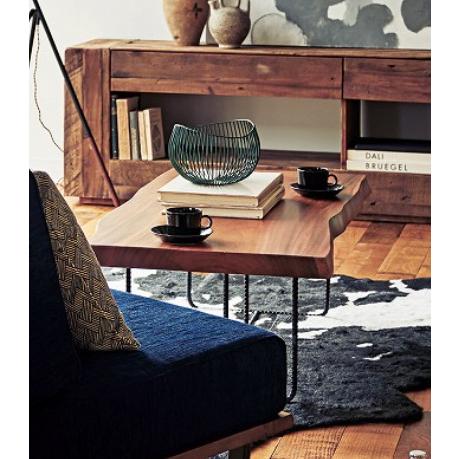 A7人気シール帳 一枚板風 天然木 モンキーポッド 無垢材 センターテーブル リビングテーブル ローテーブル ロータイプダイニングテーブル 座卓 【TM6615780766】(23392円)