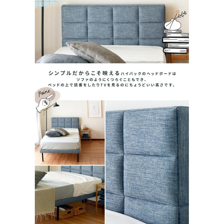 おしゃれ ベッド BED コンパクトに分解可能 引越に便利 フレーム