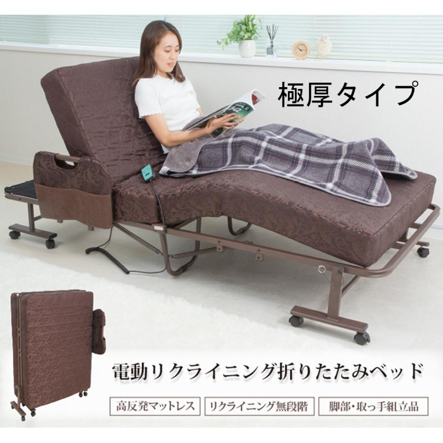 電動 リクライニング ベッド 電動ベッド 介護ベッド シングル ポケット
