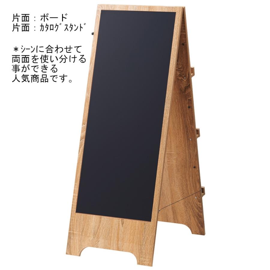 チョーク マーカー マグネット可能な黒板ボード付きカタログスタンド