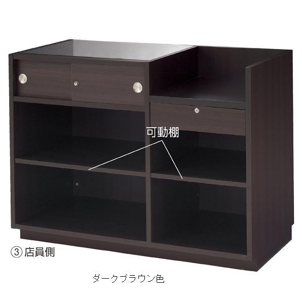 ショーケース 付き レジ台 受付カウンター 記帳台 商品ディスプレイ台