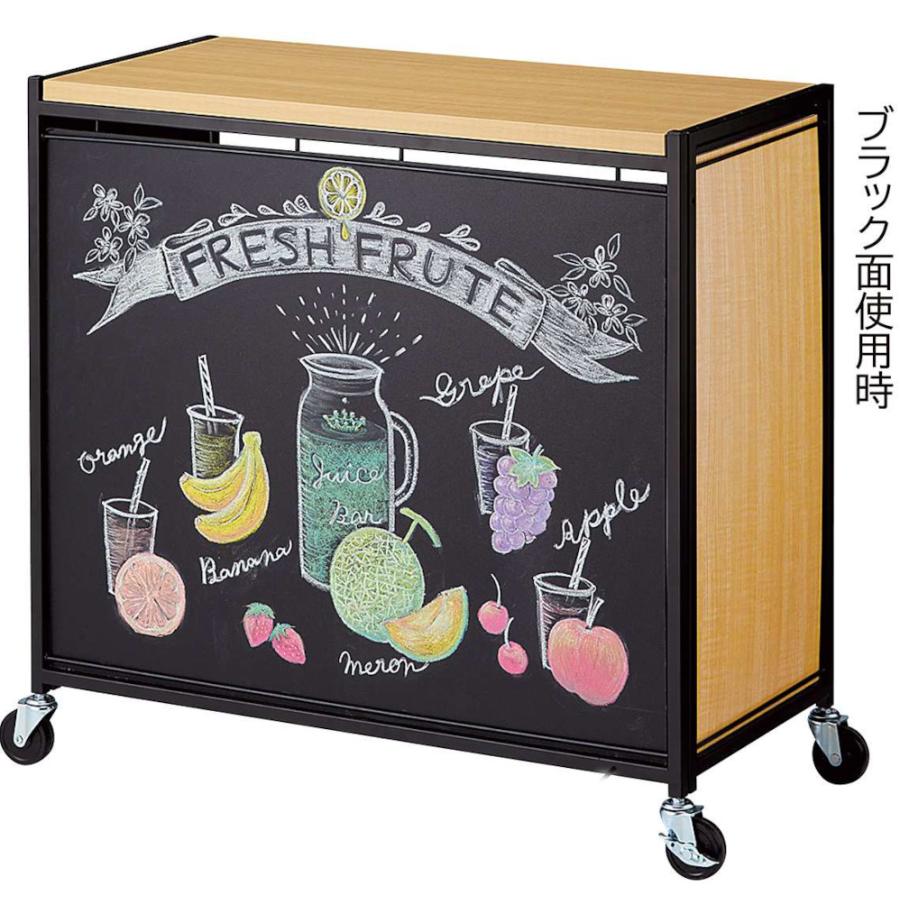 案内板 ワゴン マルシェ 出店 屋台 イベント レジ台 看板 受付 木製