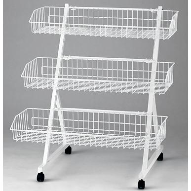キャスター付き マルシェ ワゴン 商品 ディスプレイラック