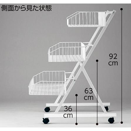 キャスター付き マルシェ ワゴン 商品 ディスプレイラック