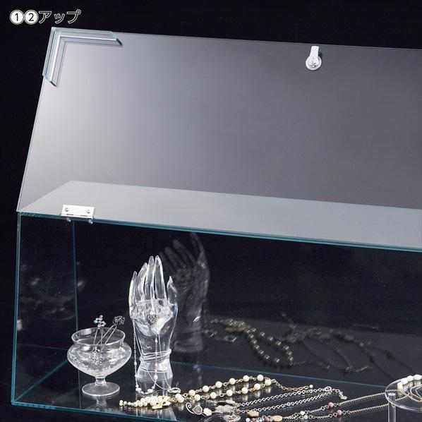 引き取り限定 アクセサリー コレクション ケース ディスプレイ ショーケース ワイド ショーケース アクリル 鍵付き カギ 幅57cm 87cm 高30cm