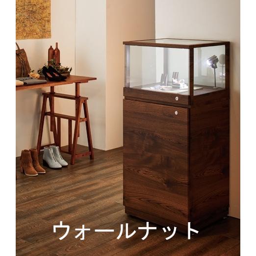 カウンター型LED照明&引き出し付きガラスジュエリーショーケース ガラスショーケース ロッカー 金庫 鍵付き カギ かぎ 高級 ジュエリー