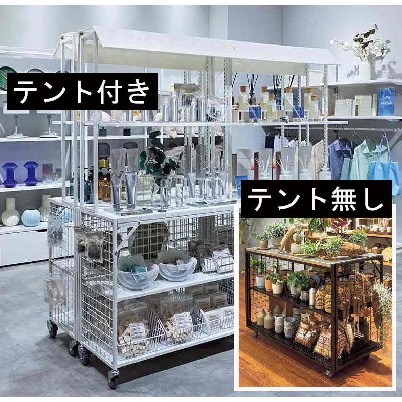 t*8様 7545)伊藤園　ディスプレイワゴン　店舗什器　陳列台 店頭プロモーション ディスプレイ什器 ワゴン 屋台 マルシェ 出店