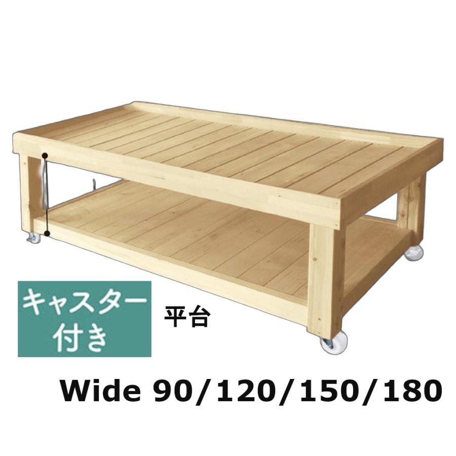 平台 キャスター付き 日本製 陳列什器 ディスプレイ ワゴン 販売台