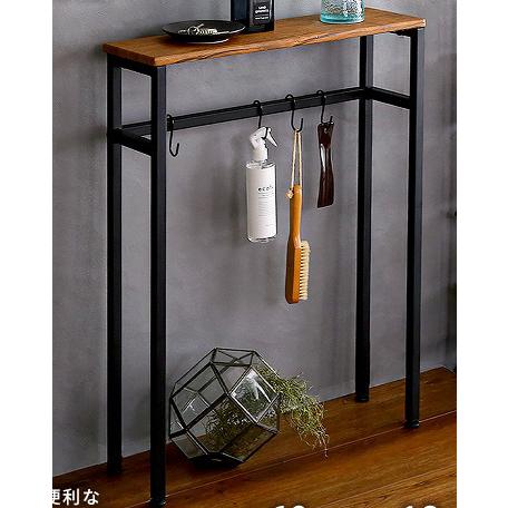 隙間収納 コンソールテーブル デスク 机 薄型カウンターテーブル