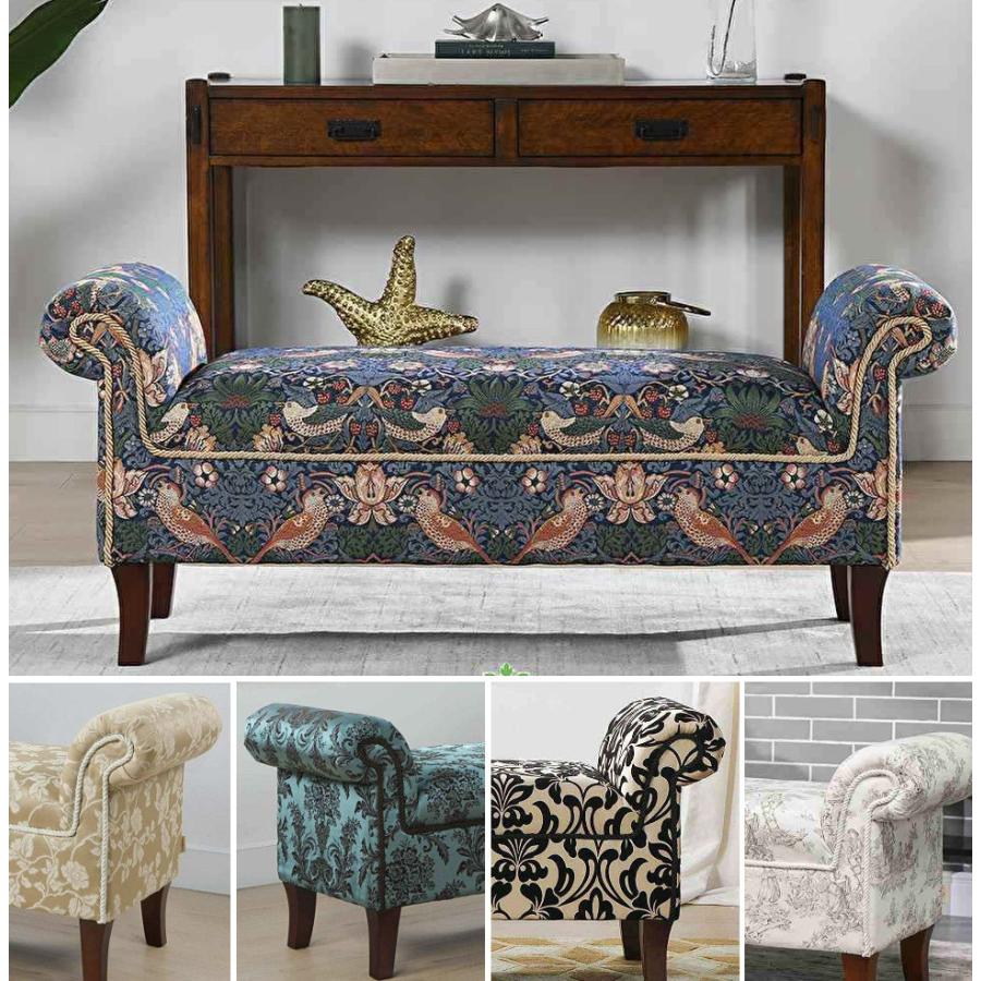 ロココ調 スツール ベンチ ダイニングチェア 椅子 カウチ 寝椅子