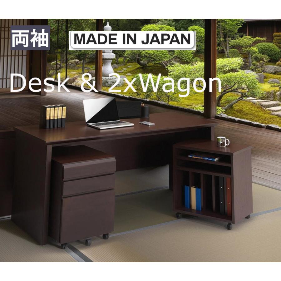 猫脚　書斎デスク　机　両袖　勉強机　作業台　デスク　エグゼクティブ　クラッシック 両袖 日本製kkww 書斎机 社長デスク 役員 重役 エグゼクティブデスク