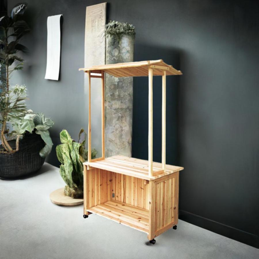 屋台 販売台 ディスプレイ マルシェワゴン レジ台 受付カウンター