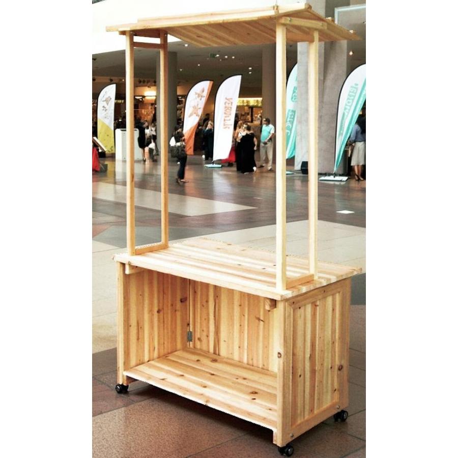 屋台 販売台 ディスプレイ マルシェワゴン レジ台 受付カウンター