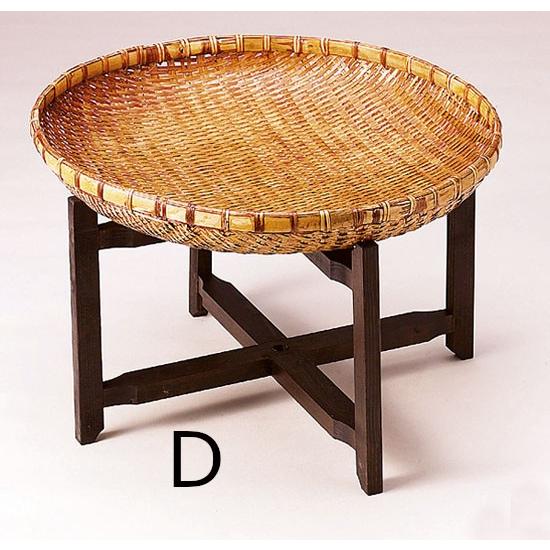 溜ざる什器　（大）ざる×１　（小）ざる×1　木枠×１　食品陳列　ディスプレイ　店舗　竹製　和風　自社便配達可能 マルシェ 篭 かご カゴ 軽量 ざる ザル ショーケース 販売台 和風演出