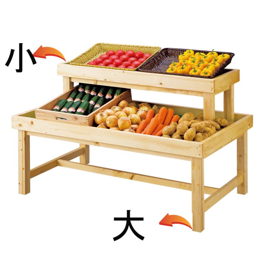 日本製 平台 マルシェ ディスプレイ ショーテーブル 青果 八百屋 食品