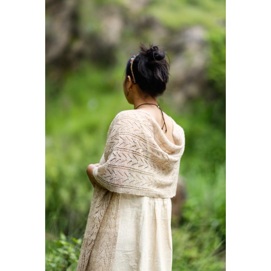 ヒマラヤのイラクサショール 40cm nettle アロー オーガニック