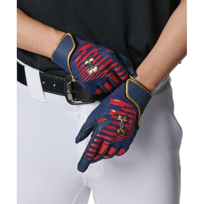 【メール便送料無料】アンダーアーマー 野球 バッティンググローブ 両手用 メンズ UA CLEAN UP PRO BATTING GLOVES 6001312-410 UNDER ARMOUR | UNDER ARMOUR | 03