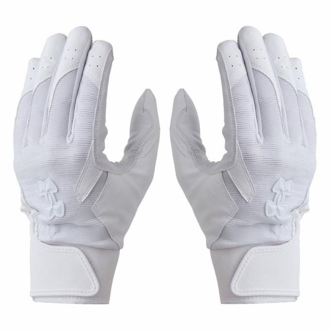 【メール便送料無料】アンダーアーマー 野球 バッティンググローブ 両手用 メンズ UA CLEAN UP PRO BATTING GLOVES NON COLOR 6001313-100 UNDER ARMOUR | UNDER ARMOUR