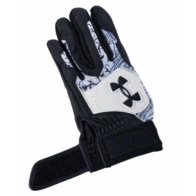 【メール便送料無料】アンダーアーマー 野球 バッティンググローブ 両手用 メンズ UA CLEAN UP BATTING GLOVES 6001310-002 UNDER ARMOUR | UNDER ARMOUR | 02