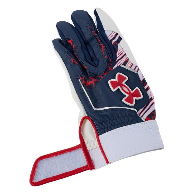 【メール便送料無料】アンダーアーマー 野球 バッティンググローブ 両手用 メンズ UA CLEAN UP BATTING GLOVES 6001310-410 UNDER ARMOUR | UNDER ARMOUR | 02
