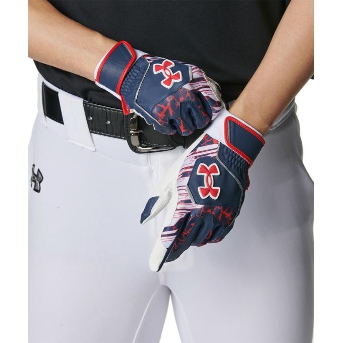 【メール便送料無料】アンダーアーマー 野球 バッティンググローブ 両手用 メンズ UA CLEAN UP BATTING GLOVES 6001310-410 UNDER ARMOUR | UNDER ARMOUR | 03