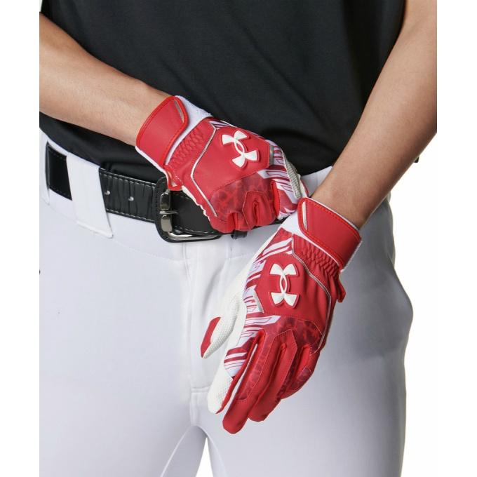 【メール便送料無料】アンダーアーマー 野球 バッティンググローブ 両手用 メンズ UA CLEAN UP BATTING GLOVES 6001310-600 UNDER ARMOUR | UNDER ARMOUR | 03