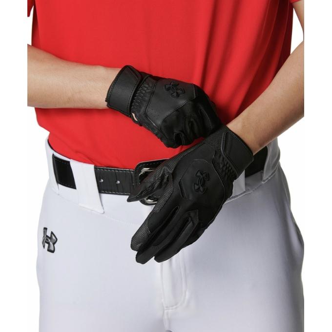 【メール便送料無料】アンダーアーマー 野球 バッティンググローブ 両手用 メンズ UA CLEAN UP BATTING GLOVES NON COLOR 6001311-001 UNDER ARMOUR | UNDER ARMOUR | 03