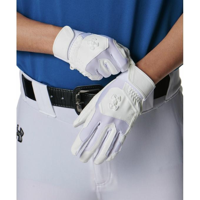 アンダーアーマー 野球 バッティンググローブ 両手用 メンズ UA CLEAN UP BATTING GLOVES NON COLOR 6001311-100 UNDER ARMOUR 【メール便可】 bb | UNDER ARMOUR | 03