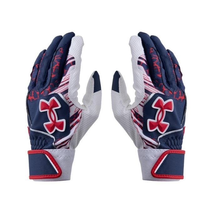 アンダーアーマー 野球 リストバンド ジュニア UA CLEAN UP BATTING GLOVES 6001317-410 UNDER ARMOUR 【メール便可】 bb | UNDER ARMOUR