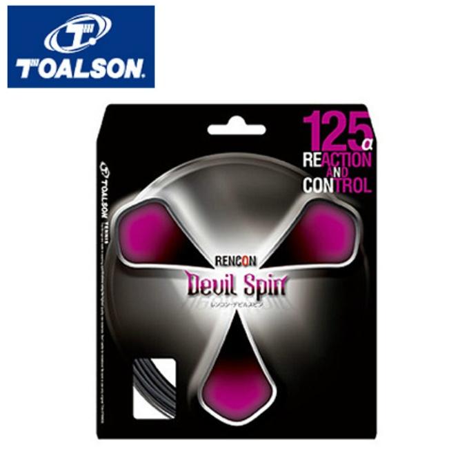 トアルソン 硬式テニスガット レンコンデビルスピン125 (7352510K 