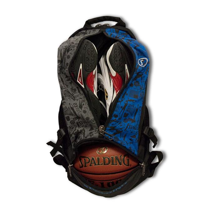 SPALDING バックパック ブラック ブルー スポルディング SPALDING バスケットボール バッグ リュックサック