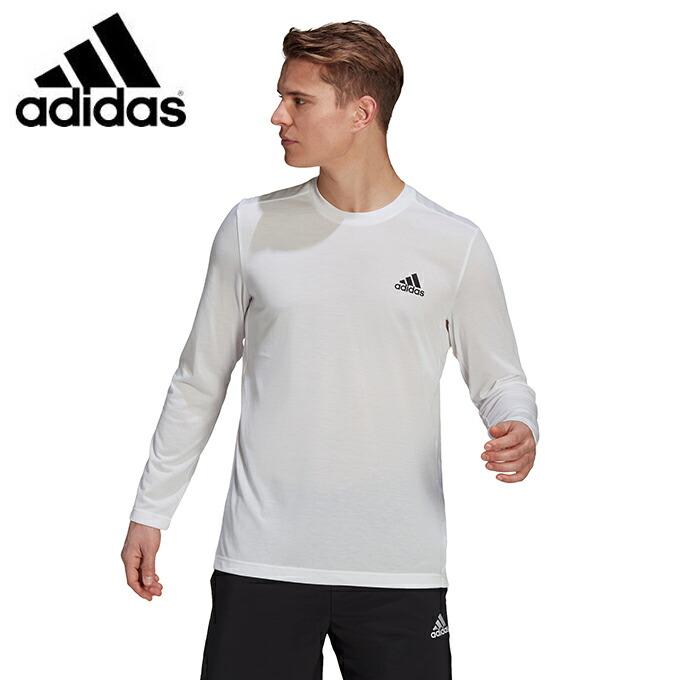 アディダス スポーツウェア 長袖 メンズ AEROREADYデザインド トゥ ムーブ Feelready スポーツ長袖Tシャツ GT5566