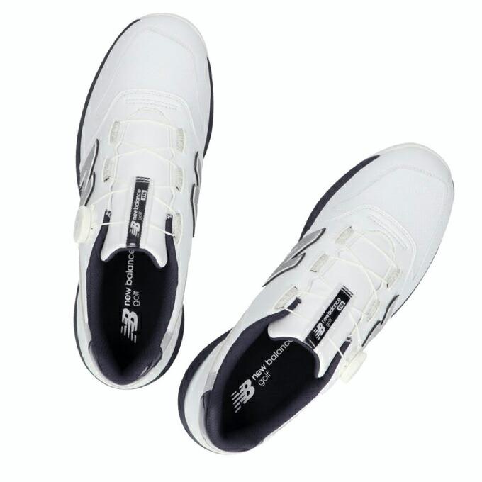 ニューバランス ゴルフシューズ UGBS996 ボア付き 白 28cm Amazon | [ニューバランス] ゴルフシューズ UGBS996 ホワイト/ネイビー