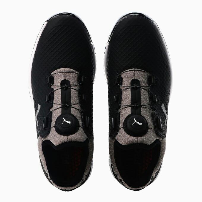 プーマ ゴルフシューズ スパイクレス プロアダプト アルファキャット ディスク スパイクレス シューズ 376043 02 PUMA スパイクレス シューズ ブーティ構造 プログリップヒールカウンター