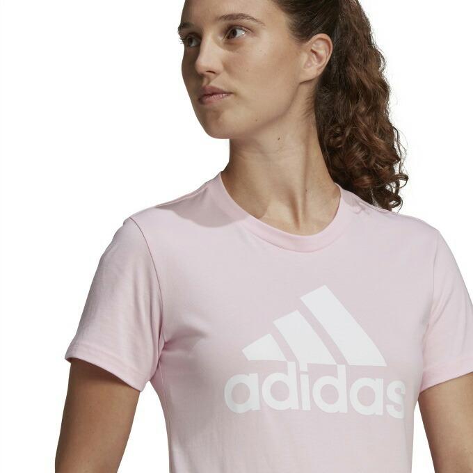 新品　海外　adidas レディース 半袖Tシャツ ピンク S KB6399 adidas(アディダス) レディース W ESS ビッグロゴ BF Tシャツ ピンク
