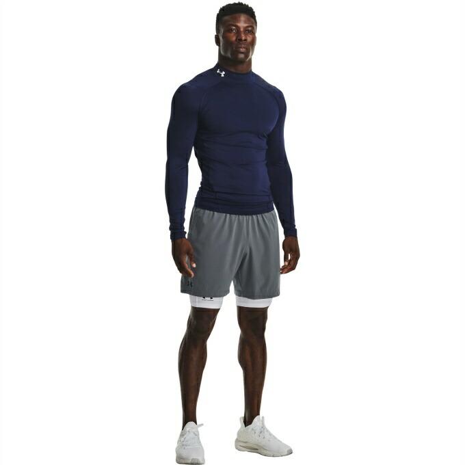 アンダーアーマー アンダーウェア 長袖 メンズ UAヒートギアアーマー ロングスリーブ シャツ モック 1369606-410 UNDER ARMOUR|himaraya-okinawa|04