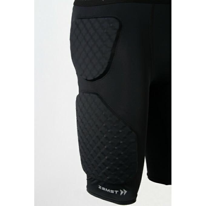 【沖縄県内（離島含）3，300円以上送料無料】ザムスト ZAMST ハーフタイツ メンズ BRAVE-PAD SHORTS 38890の画像