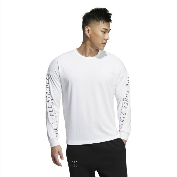 アディダス Tシャツ 長袖 メンズ レディース ワーディング 長袖Tシャツ