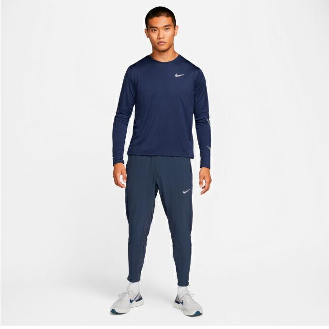 L ナイキ　ランニングディビジョン ランニングウェア 上下セット ナイキ ランニングウェア Tシャツ 長袖 メンズ DF マイラー ラン